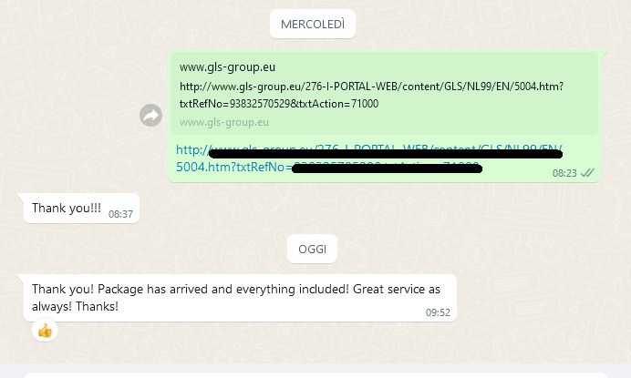 Service Forwarding Italy 540 Service Forwarding Italy 540